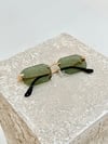 RAGE - Gold/Green UV-400 Korumalı Güneş Gözlüğü