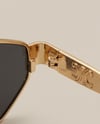 TUVY - Gold Siyah UV-400 Korumalı Güneş Gözlüğü