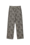 Bej Leopar Boy Fit Jean