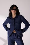 Denim Gömlek Palazzo Pantolon Takım