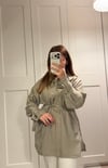 Fermuarlı Tencel Kap Bej