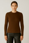 Fit Ribana Triko Bluz - Kahverengi