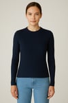 Fit Ribana Triko Bluz Lacivert
