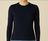 Fit Ribana Triko Bluz Lacivert