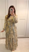Kat Tat Sifon Elbise Mint