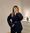 Kemerli Premium Hırka Lacivert