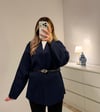 Kemerli Premium Hırka Lacivert