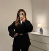 Kemerli Premium Hırka Siyah