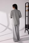 Kruvaze  Blazer takım Gri