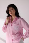 Nakış Detaylı Gömlek Pembe
