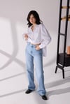 Oversize Poplin Gömlek Beyaz 