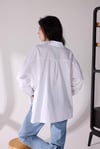Oversize Poplin Gömlek Beyaz 