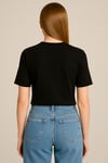 Pamuklu Basic T-shirt Siyah