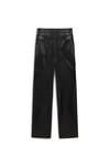 Suni Deri Straight Fit Pantolon 