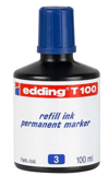 Edding-Edding Permanent Mürekkep 100 ml T100 Mavi