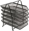 Kraf-Kraf Perfore Evrak Rafı Metal 5 Katlı 420g Siyah