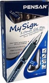 Pensan-Pensan My Sign 1.0 mm 12'li Mavi Jel Roller Kalem