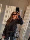LEOPAR DESEN KAŞE BLAZER CEKET