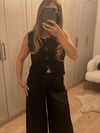 MASSİ YÜN SİYAH YELEK