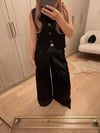 SATEN SİYAH PANTOLON