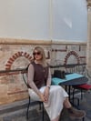 VEREV KESİM SATEN BEJ ETEK 
