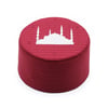 Cami Kalıp Sarık Takkesi – Bordo – Keçe