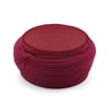 Fileli Sarık – Bordo Kumaş – Bordo Takke – Yuvarlak Sarım – Fileli – 7 Metre