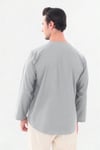 Oversize Erkek Gömlek – İpli Yakasız %100 Pamuk-GriOversize Erkek Gömlek – İpli Yakasız %100 Pamuk GOMLEKİP-01OVERSİZE GÖMLEK İPLİSUFFA