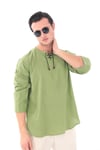 Oversize Gömlek İpli Model 