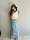 Açık Mavi Unısex İnce Denim Pantolon