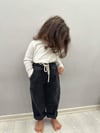Antrasit Bağcıklı Cepli Pantolon