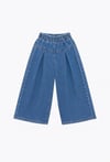 Beli Lastikli Wide Leg Denim