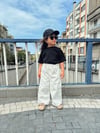 Beyaz Dikişli Balloon Jean