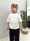 Beyaz Oversize Basic Tshirt