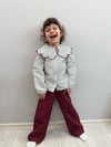 Bordo Yaka Detaylı Takım