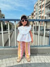 Çiçek İşlemeli Müslin Takım