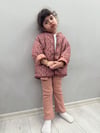 Çiçekli Kapitone Ceket