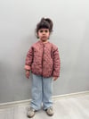 Çiçekli Kapitone Ceket