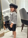 Deri Şort Etekli Dörtlü Set