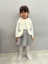 Gri Yelekli Şort Etekli Set