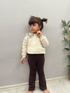 Kahve Dokuma Yaka Müslin Takım