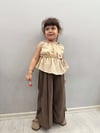 Kahve Pantolonlu Takım
