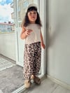 Leopar Arkadan Bağlamalı Poplin Takım