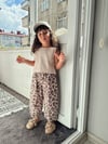Leopar Arkadan Bağlamalı Poplin Takım
