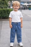 Mavi Dikiş Detaylı Unısex Jean (Dar Kalıp)