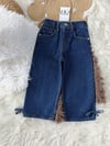 Paçaları Fiyonk Detaylı Denim Pantolon