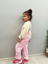 Pembe Denim Salopet