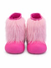 Pembe Yağmur Botu Çanta Set (bot peluşu çıkarılabilir)
