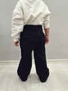Siyah Bol Paça Pantolon