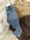 Taşlı Beli Ayarlanabilir Denim